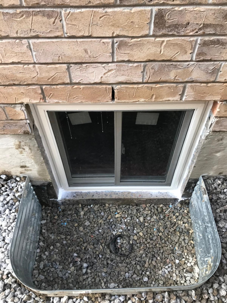 new slider window with window well sv constructions and services inc